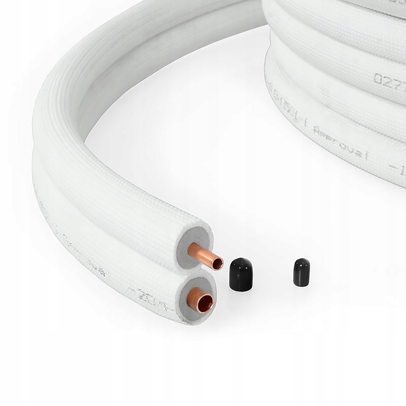 Medená rúra 1/4 "-3/8" 14 m so zaostávaním