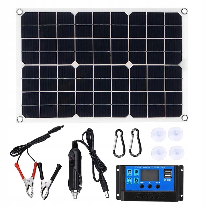 Fotovoltaika – 100 W solárny panel 12 V nabíjačka batérií 50 A Cont