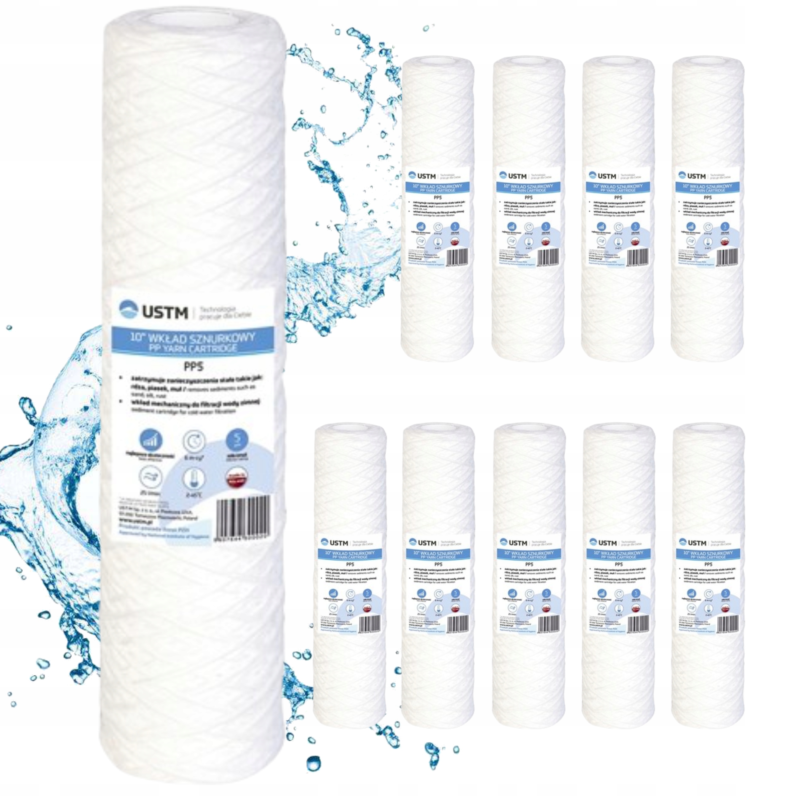 VODNÝ FILTER STRUNOVÁ NÁPLŇ USTM 50 MIKRON PP50M