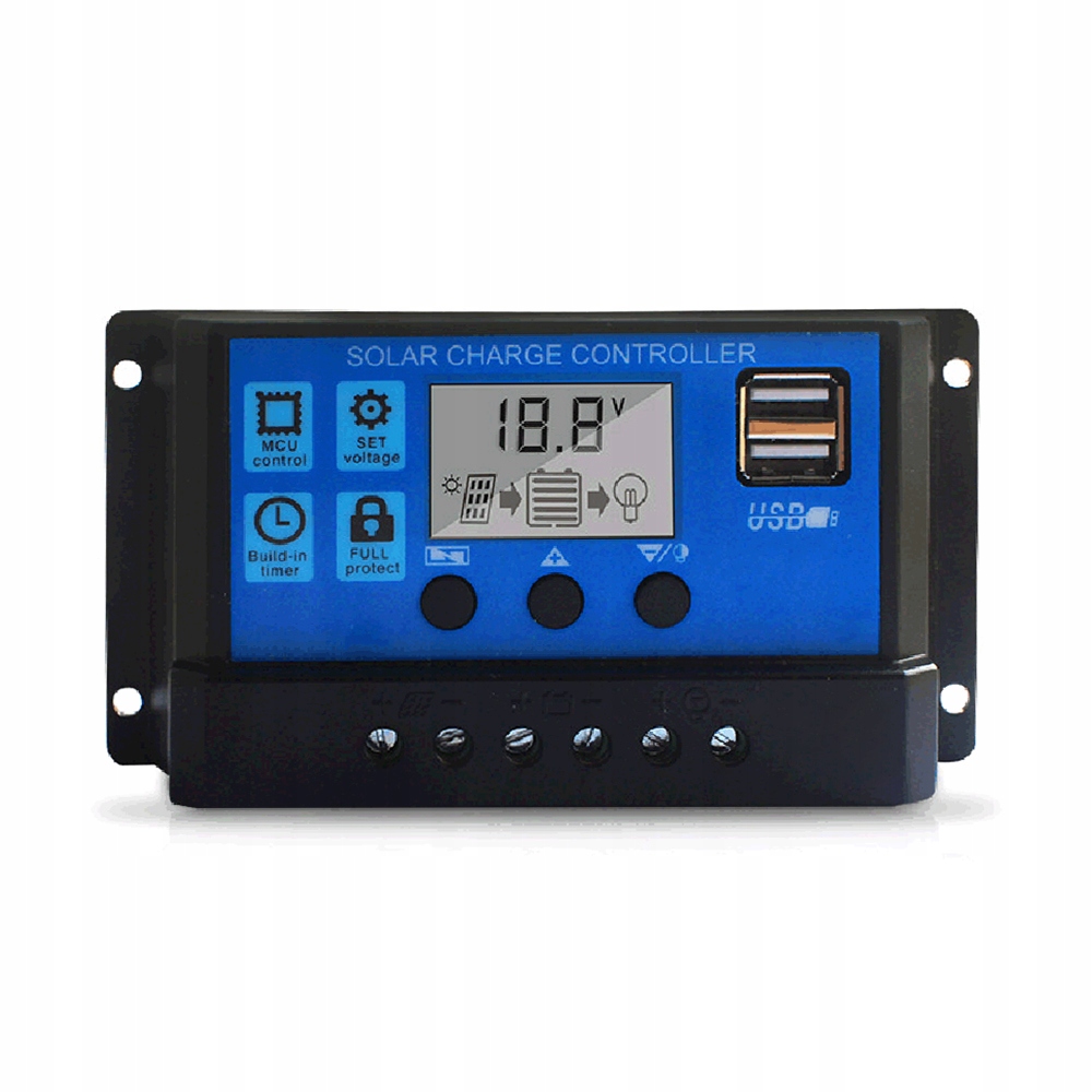 Fotovoltaika -  12V / 24 V Solárny panel solárneho ovládača 50A