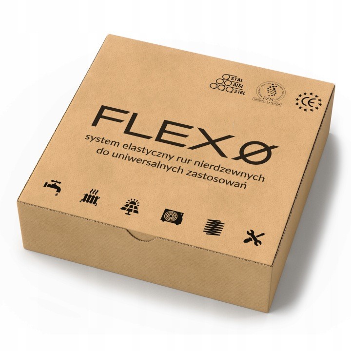 Súprava FLEXO BOX DN20, 1 palec, nerezová rúra 10 m