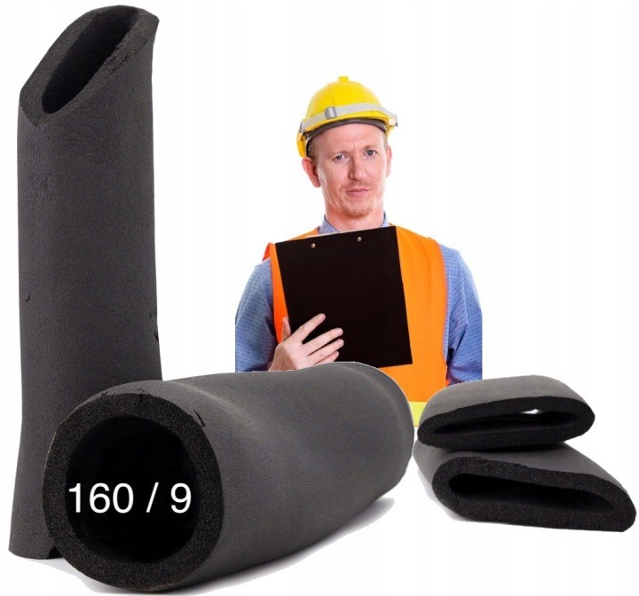 Kaučuková izolácia potrubia K-Flex 160/9 mm, čierna, dĺžka 2 m