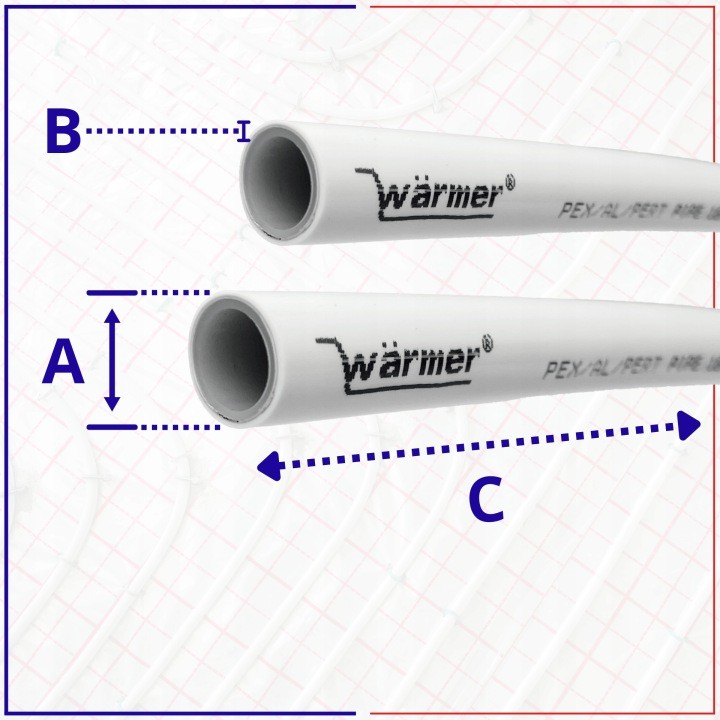 Rúra Warmer PEX/Al/PE 25 × 2,5 mm, 50 m