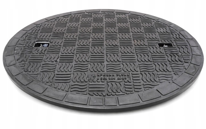 Poklop BabylonPlast A15 na korugovanú rúru 600 mm, čierny, vonkajší priemer 720 mm