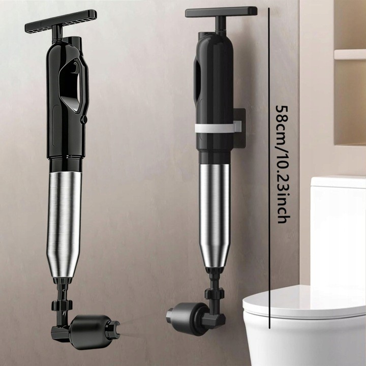 Tlakový čistič odtokov 007563 s manometrom a 4 koncovkami