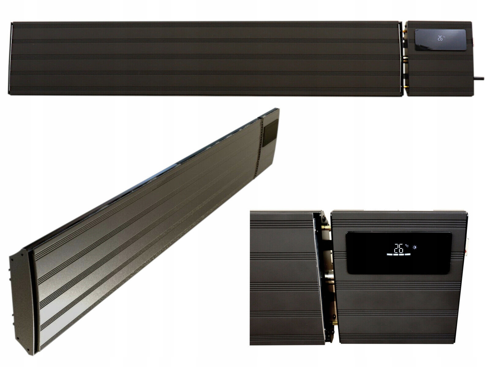 2-stupňový sálavý ohrievač, 2 600 W ohrievač