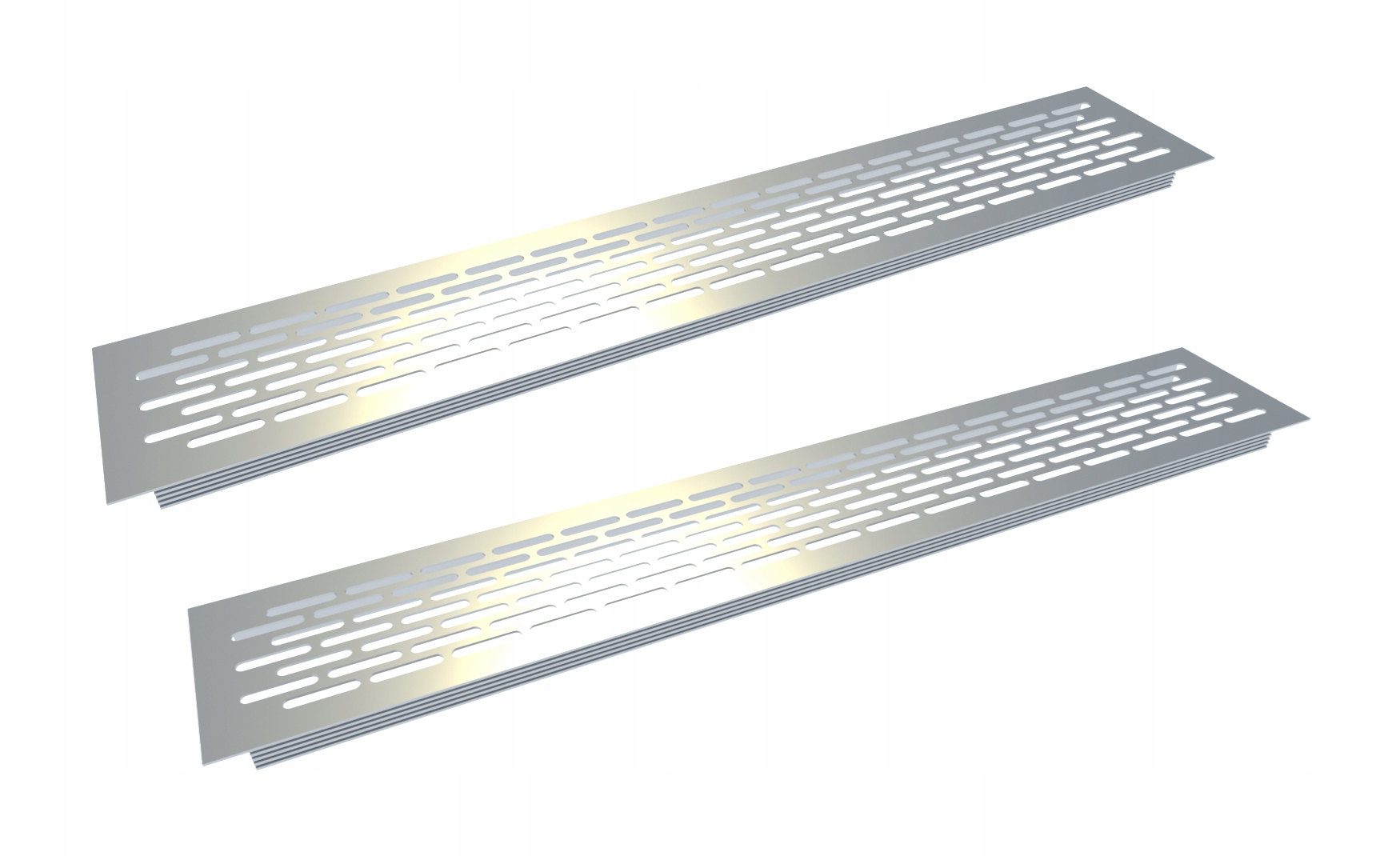 Vetracia mriežka - 2 x ALU VENTILAČNÁ Mriežka ELEKTROPOLER 80x480 mm