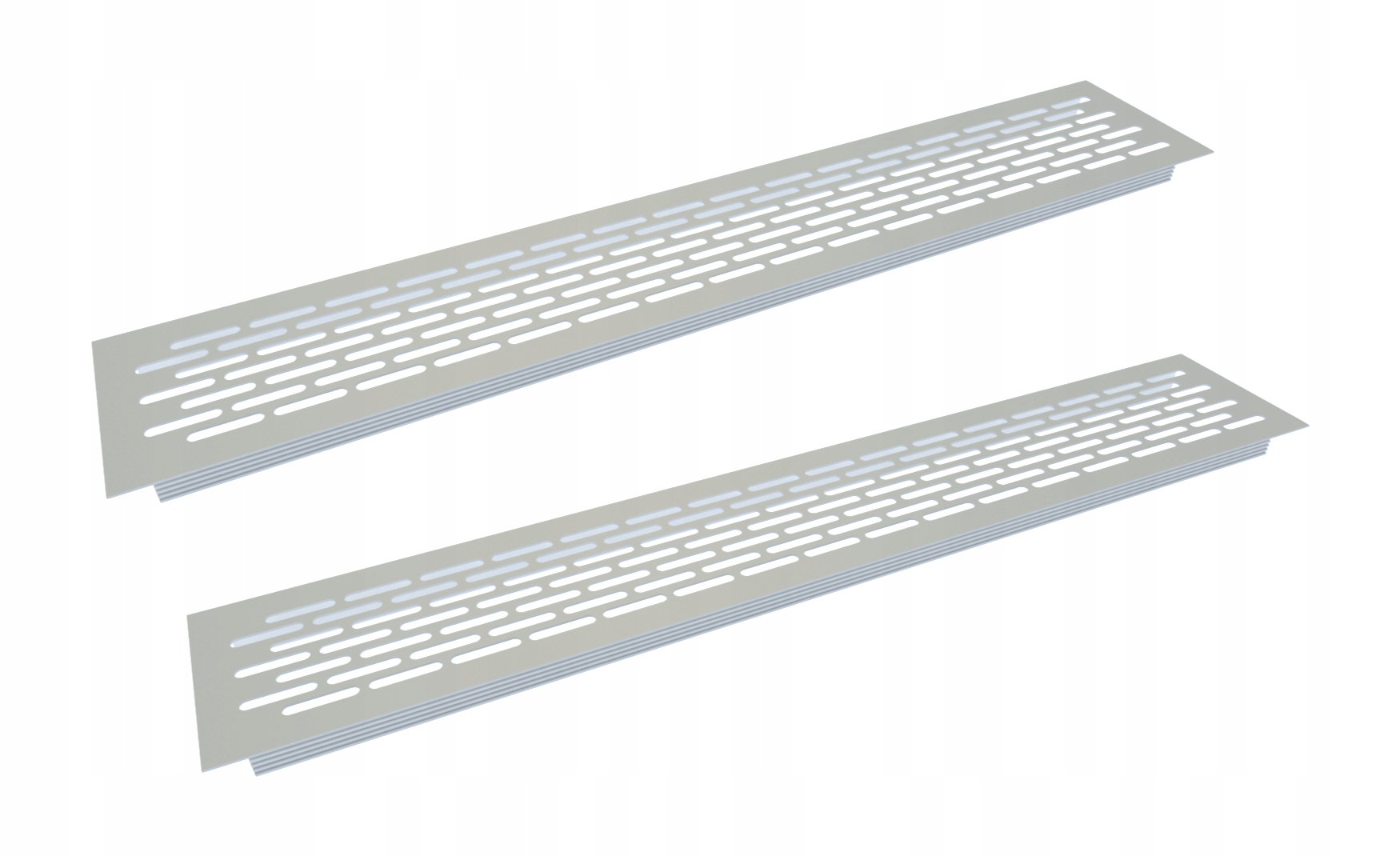 Vetracia mriežka - 2 x ALUMINIČNÁ VENTILAČNÁ Mriežka - ALU 80x480 mm