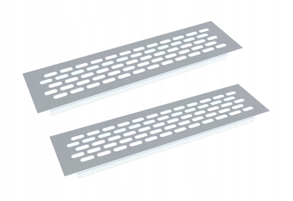 Vetracia mriežka - 2 x HLINÍKOVÁ VENTILAČNÁ Mriežka - BIELA 60x245