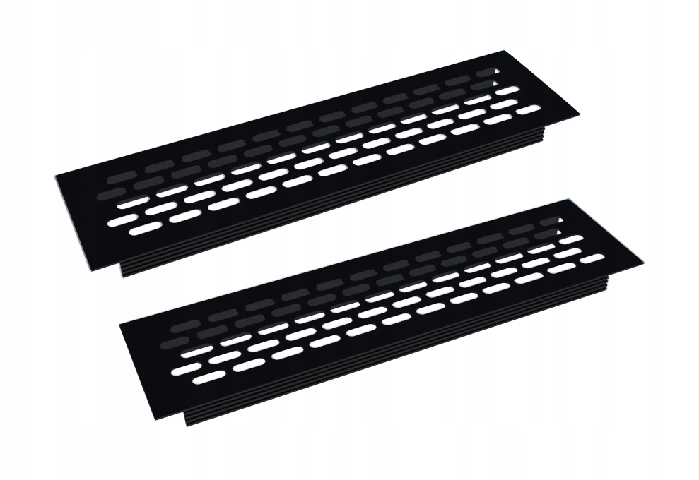 Vetracia mriežka - 2 x HLINÍKOVÁ VETRACIA Mriežka - ČIERNA 60x245
