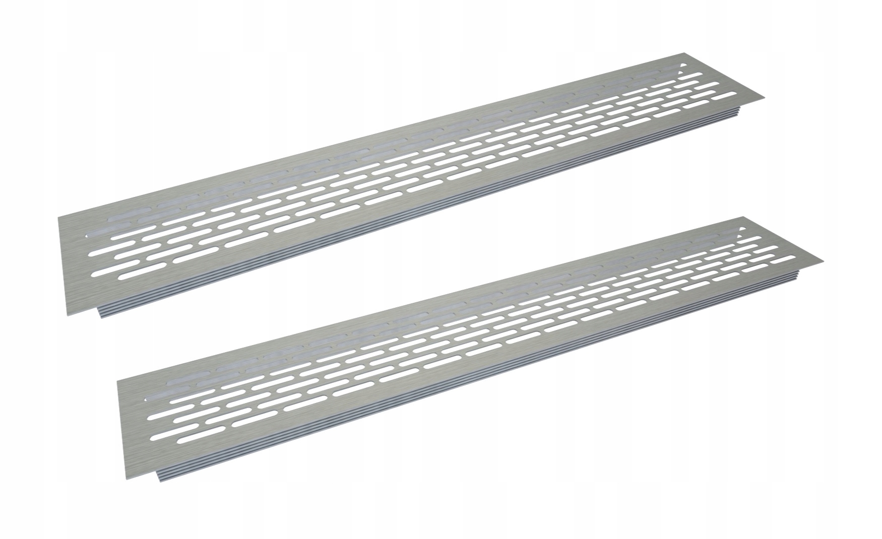 Vetracia mriežka - 2 x HLINÍKOVÁ VENTILAČNÁ Mriežka 80x480 mm