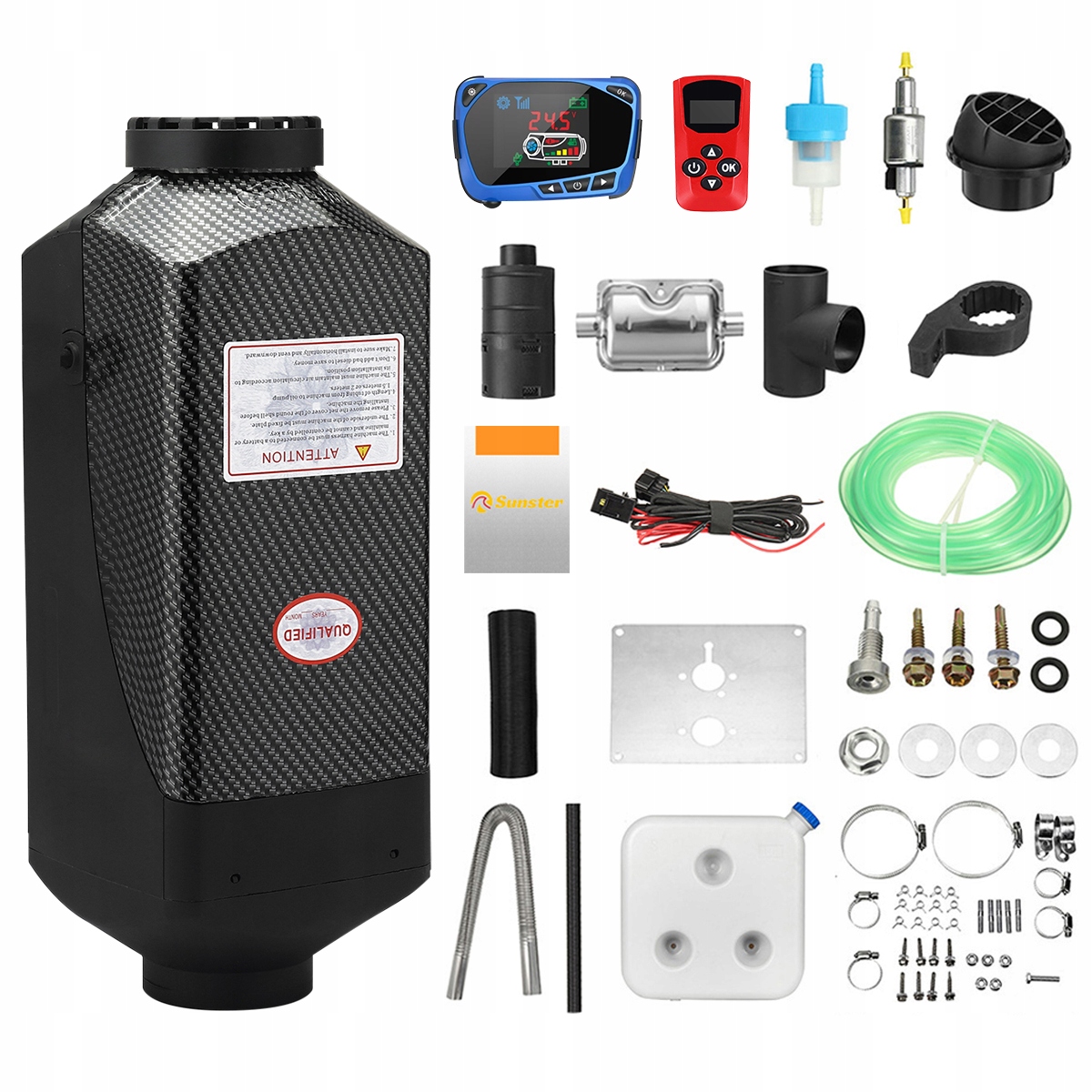 2KW DIESELOVÝ OHRIEVAČ WEBASTO OLEJOVÝ OHRIEVAČ 12V S LCD