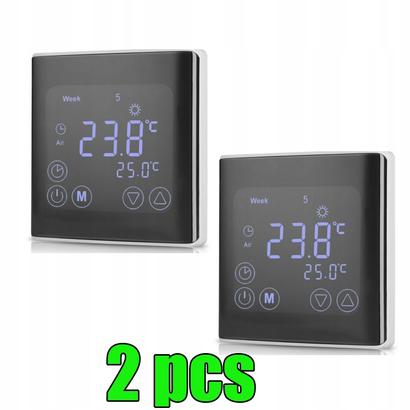 2PCS Digital LCD Digitálny izbový termostat