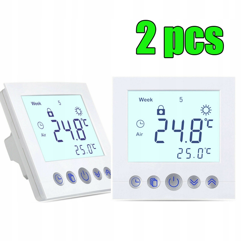 2ks Termostat podlahového kúrenia 16 A