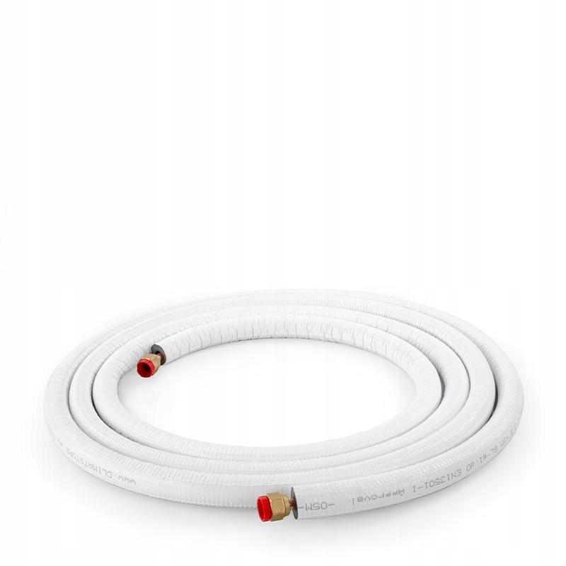 3/8 "5 m medená rúrka v povlaku s maticami