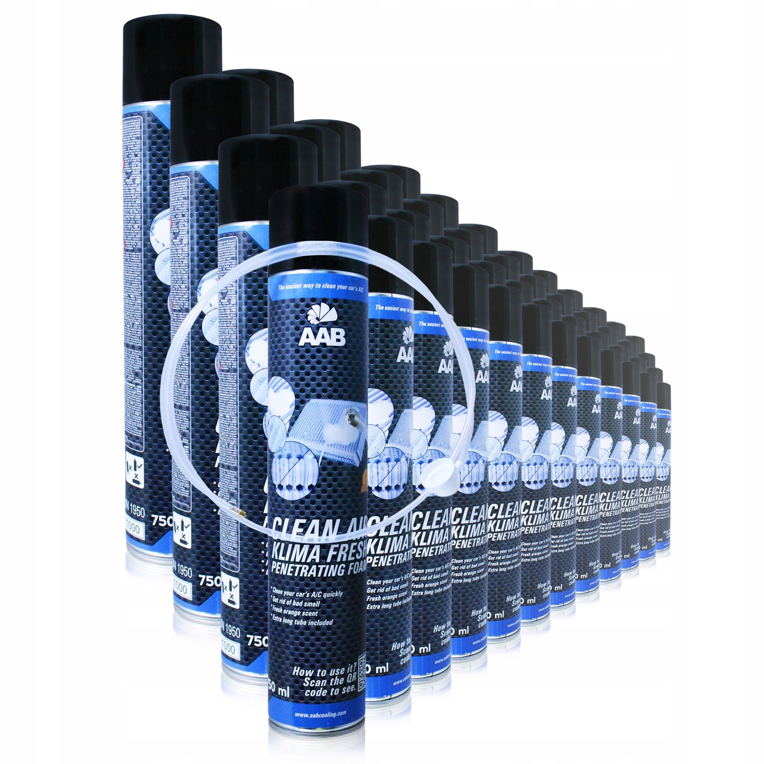 48x AAB KLIMA FRESH 750ml ČISTIACI-KLIMY SERVIS
