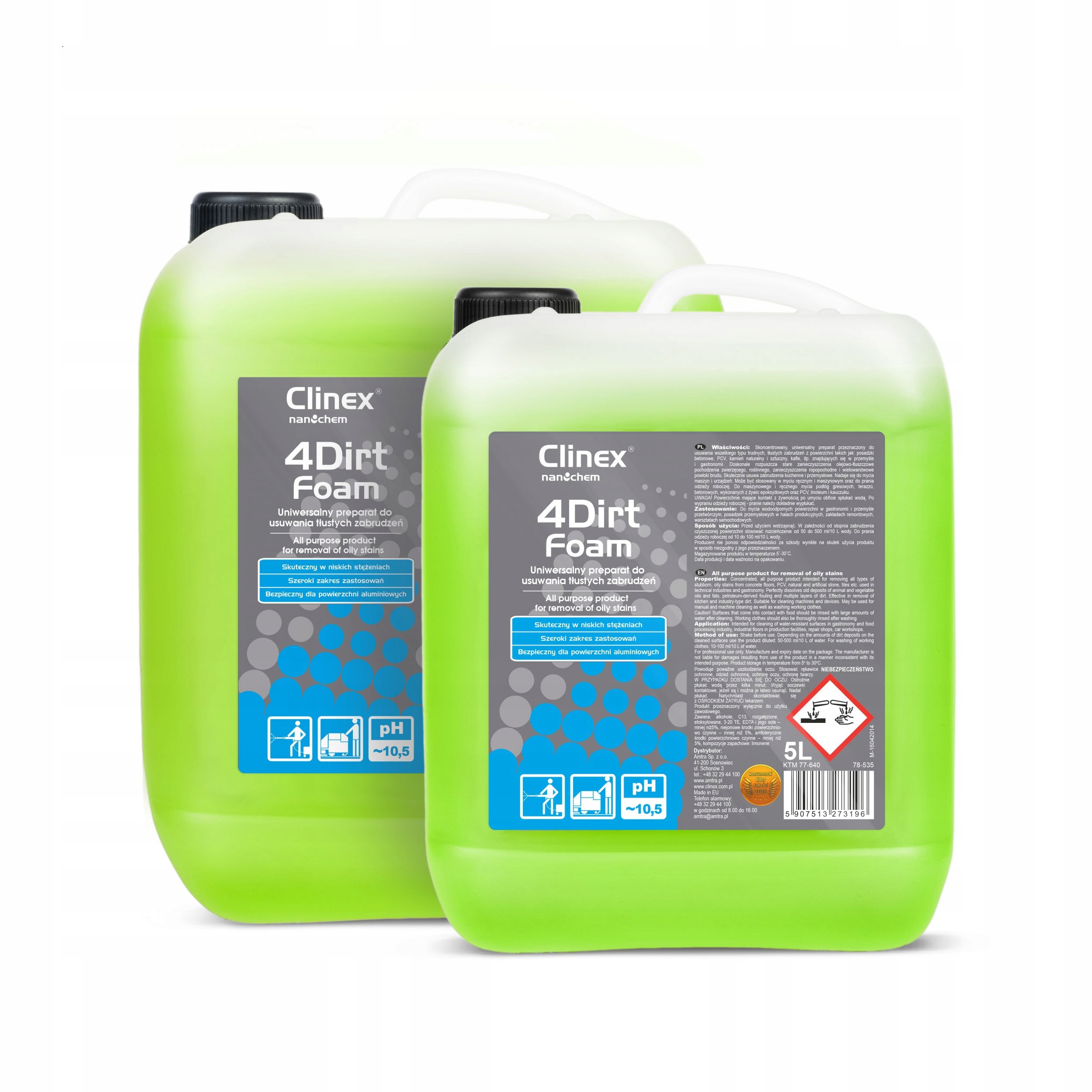 Krbová vložka - Prípravok 4Dirt Foam Clinex na mastné nečistoty