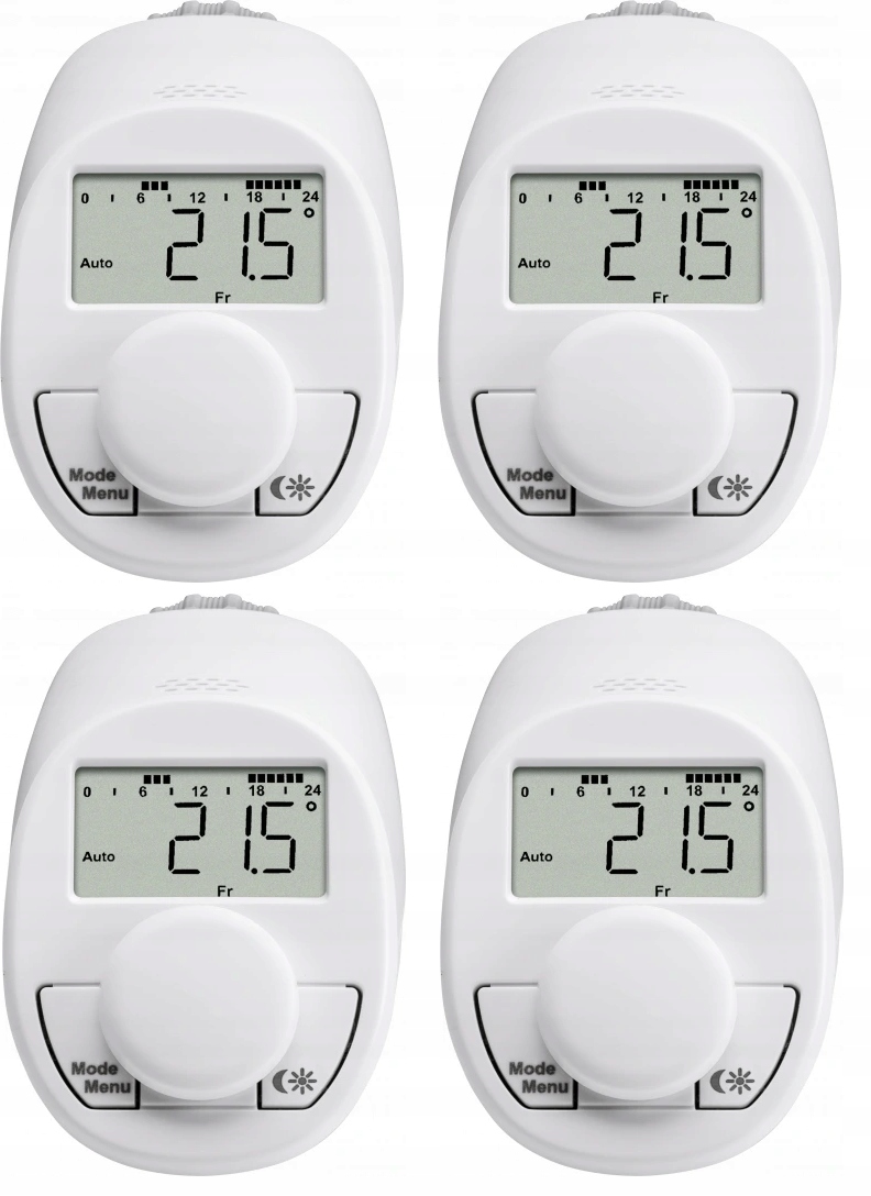 4x inteligentná termostatická hlavica EQIVA N eQ-3
