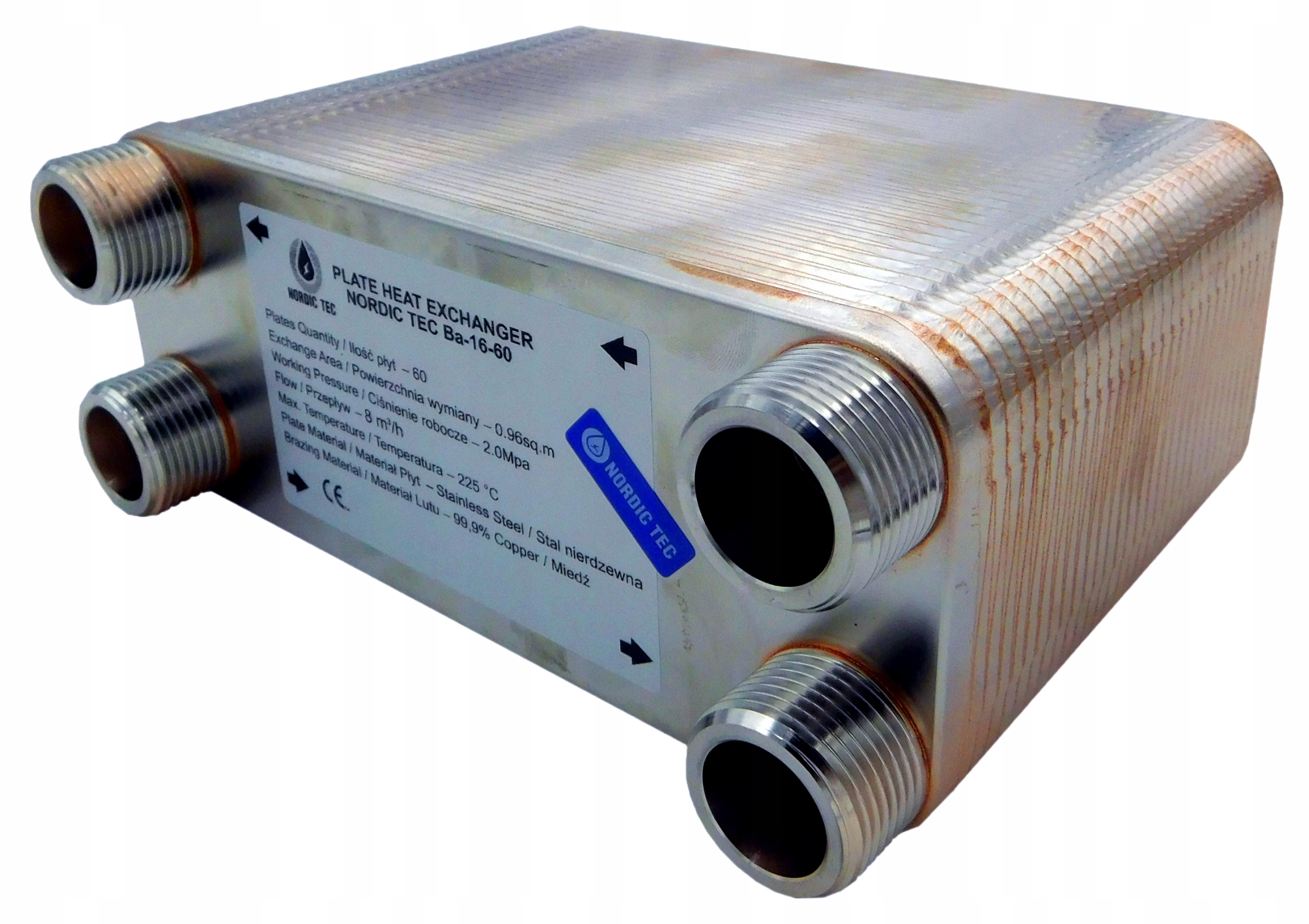 Výmenník tepla Nordic Tec BA-16-60 + IZO