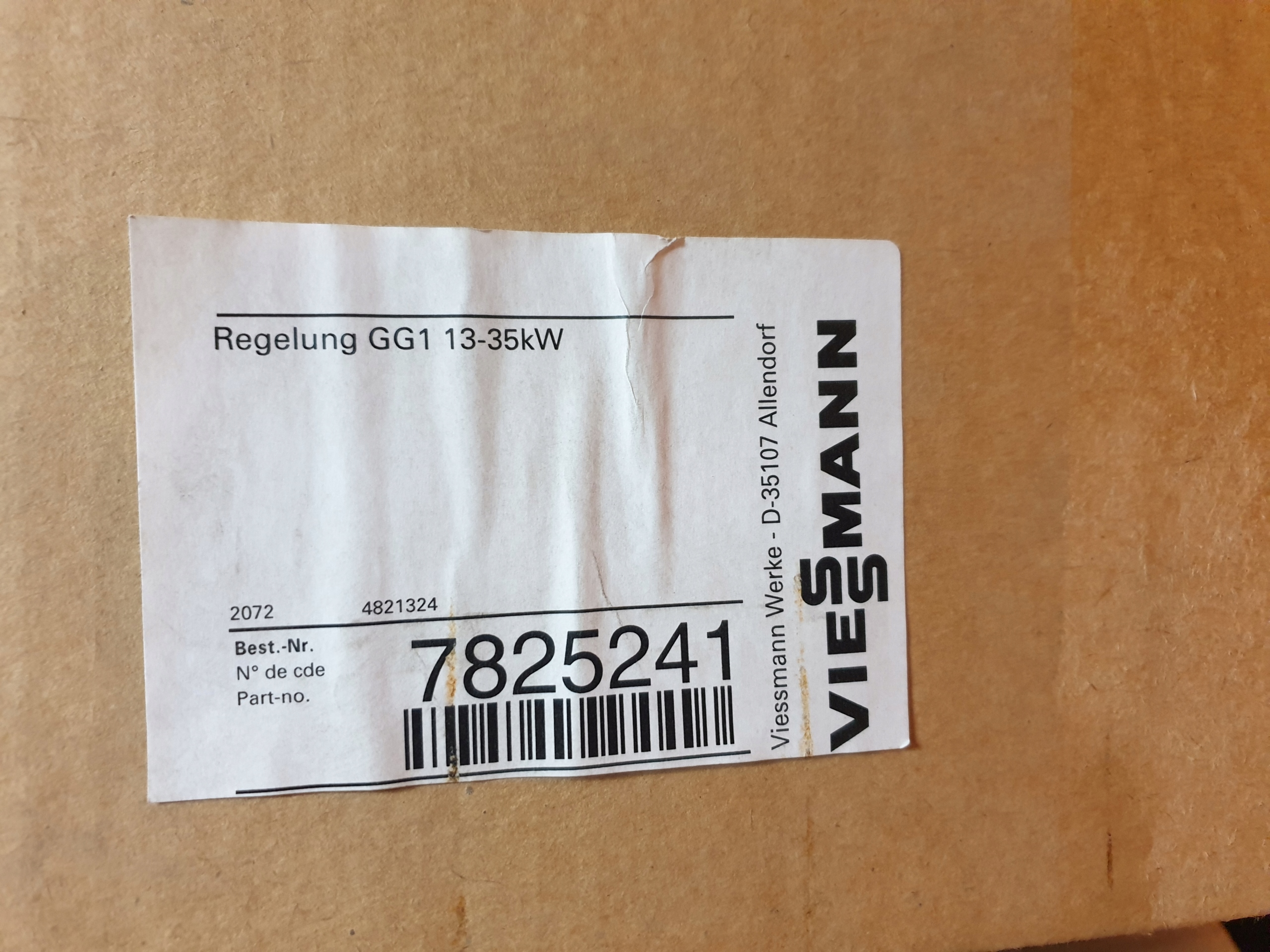 7825241 Viessmann, regulátor GG1 13-35 kW, automat