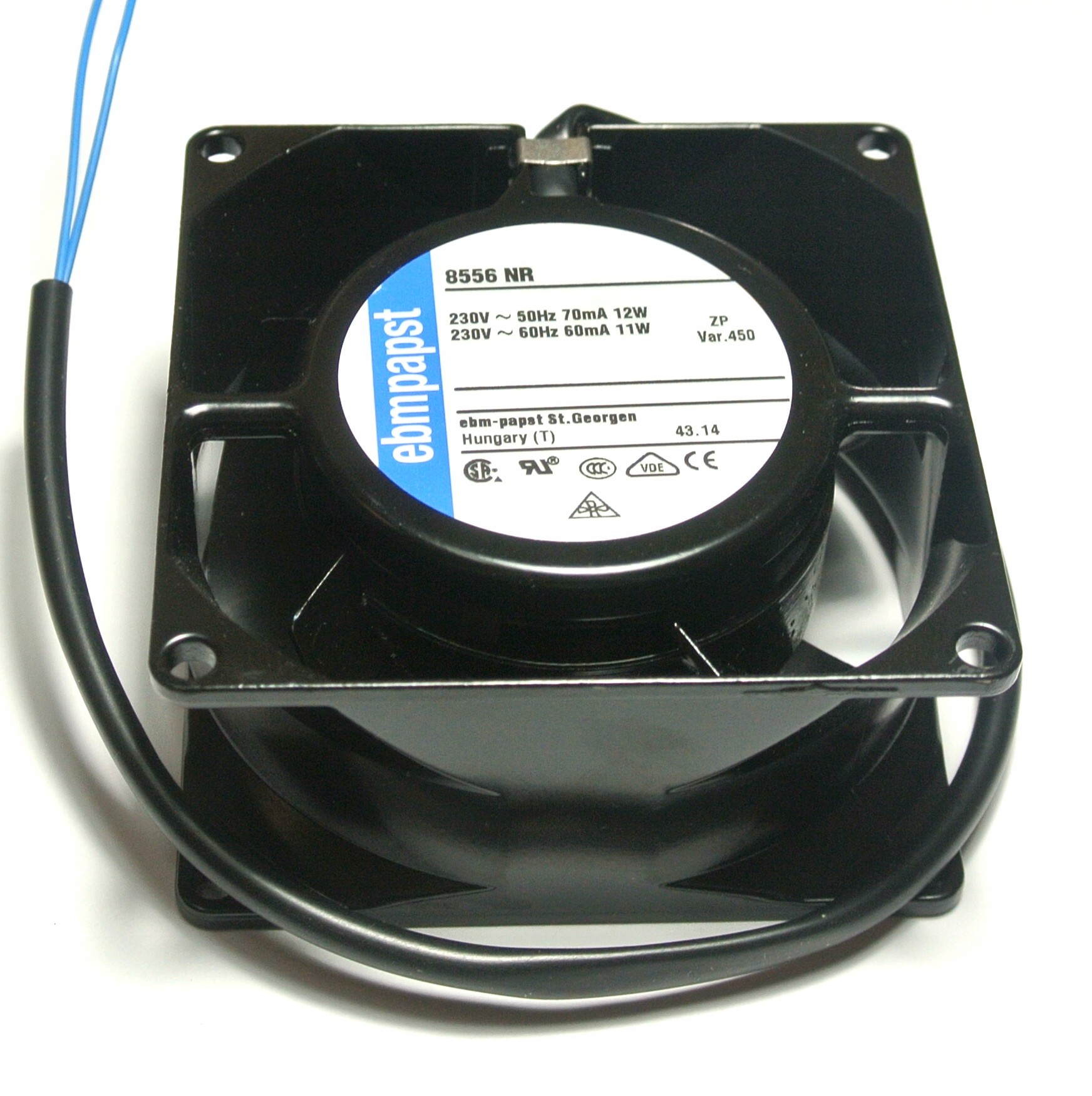Ventilátor – 8556 NR 230 V ~ ebmpapst ventilátor 80 × 80 × 38 mm [1ks]