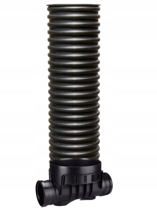 Prietoková kanalizačná šachta 315/160 mm s metrovou rúrou Pipelife a PP poklopom