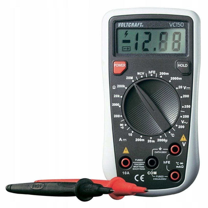 9875921 digitálny multimeterový merač voltrcraft VC155