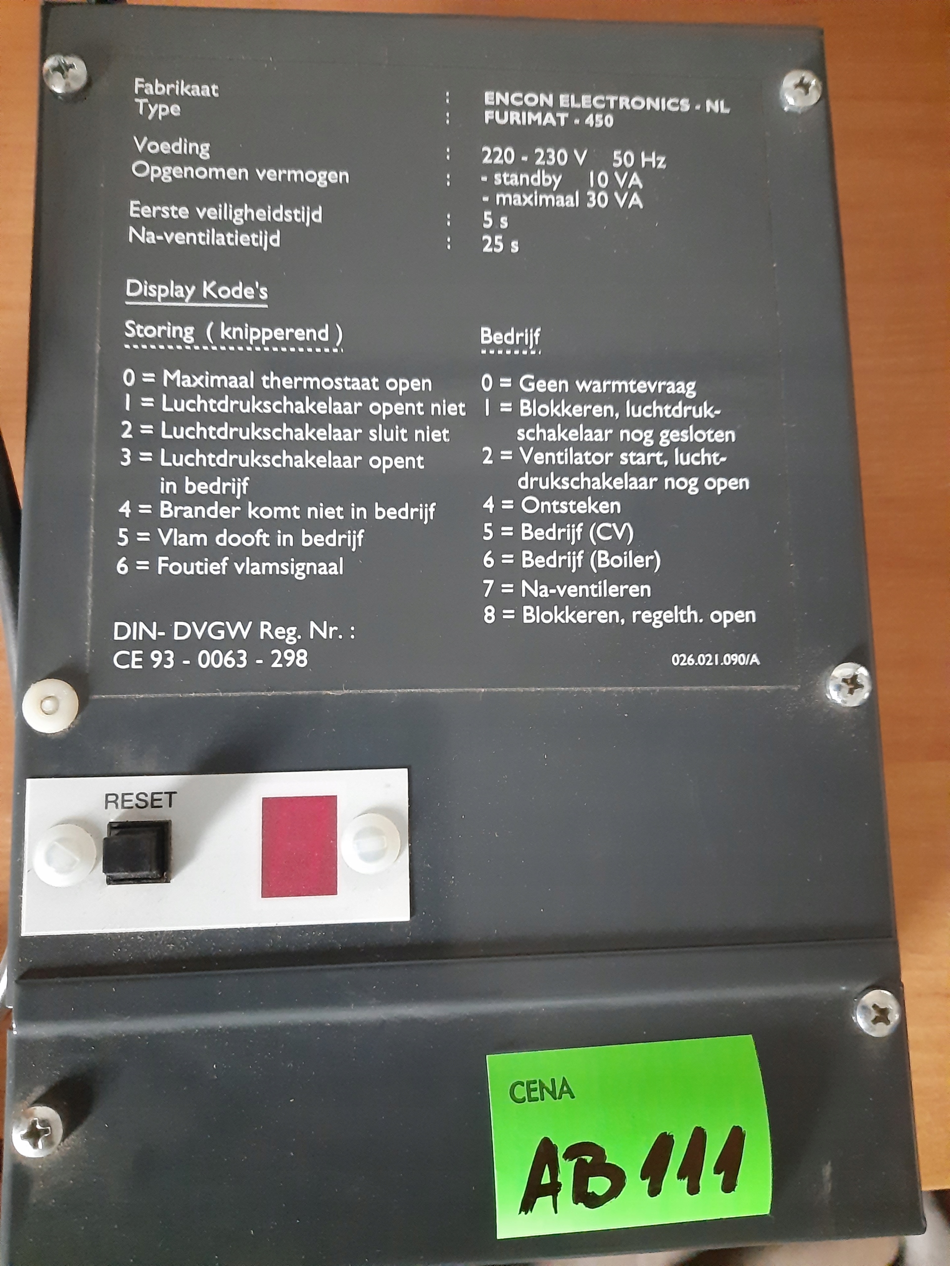AB111 S.I.T.Controls Furimat 450 zapaľovací automat