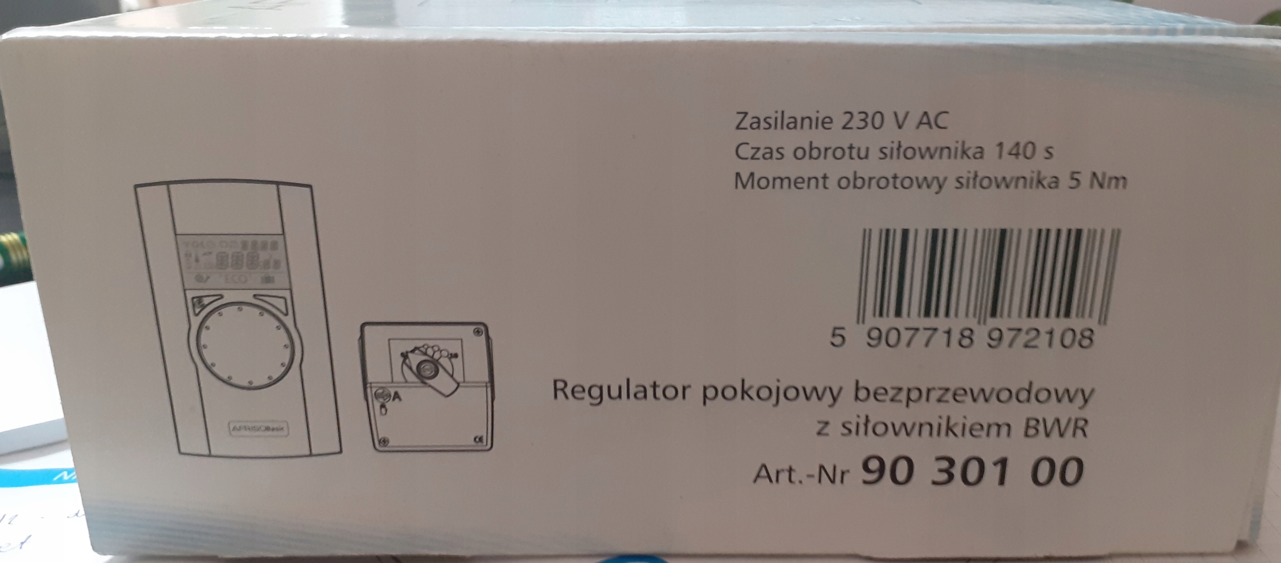 AFRISO Bezpečnostný regulátor miestnosti s pohonom BWR