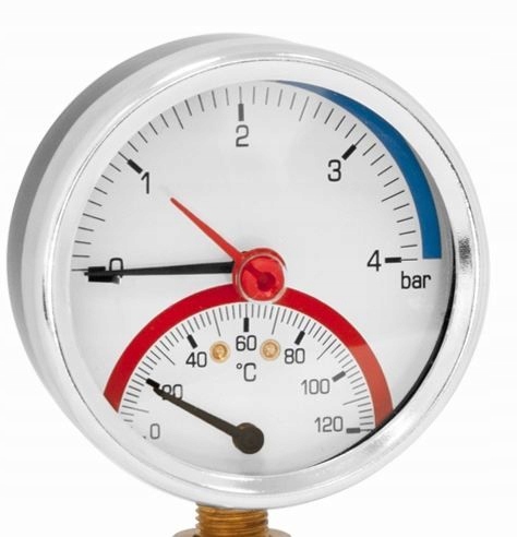 AFRISO THERMOMANOMETER TM80 2 0-120C 0-4 BAR 63341R
