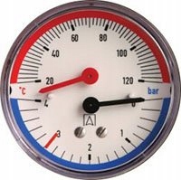 Afriso thermomanometer TM80 6B 20-120STC 1/2 "axe