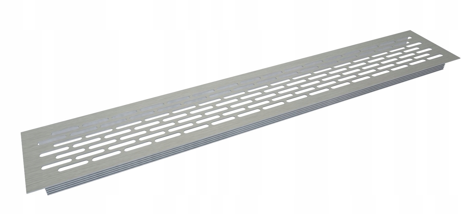 Vetracia mriežka - ALUMINIČNÁ VENTILAČNÁ Mriežka - INOX 80x480 mm