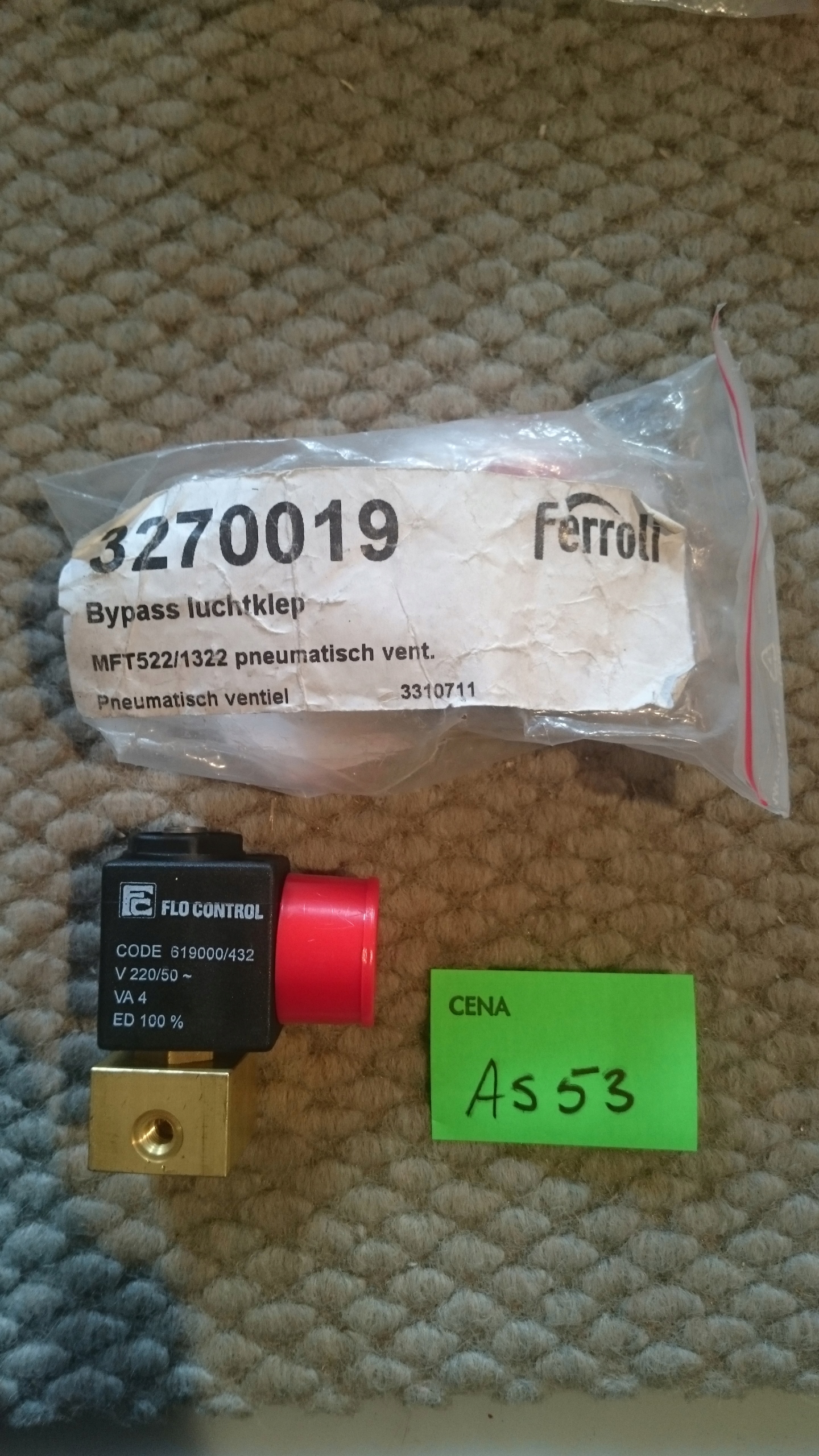 AS53 Ferroli 3270019 vzduchový ventil