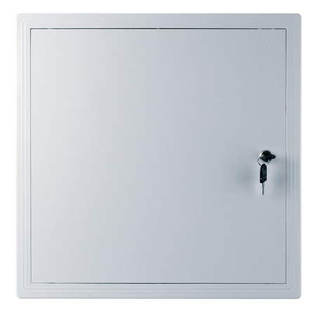 Revízne dvierka – REVÉZNE DVERE AWENTA DT17z 450 × 450 so zámkom