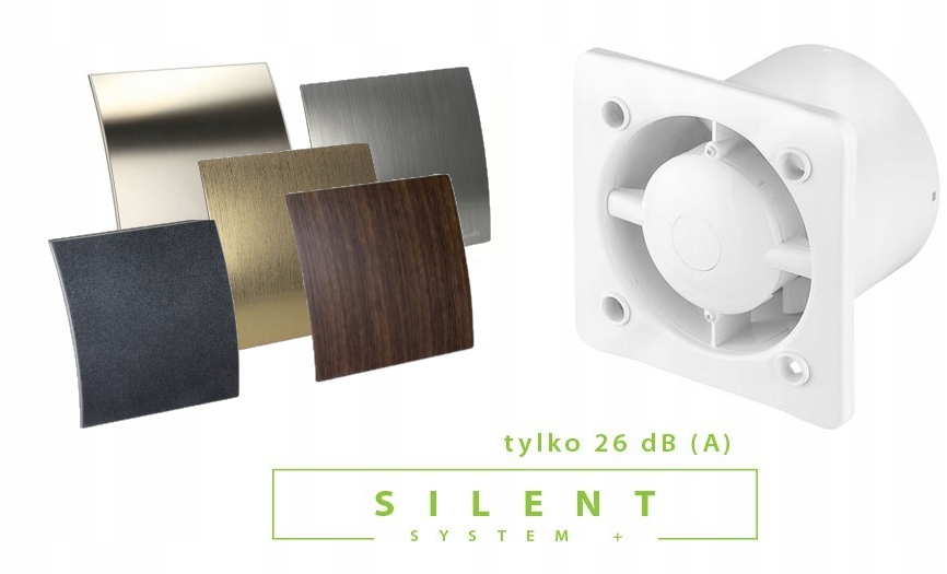 Ventilátor - SYSTÉM VENTILÁTORA AWENTA KWS100W + TICHÝ