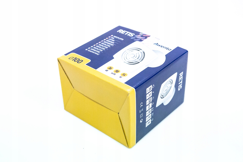 VENTILÁTOR AWENTA RETIS FI 100 - BIELY