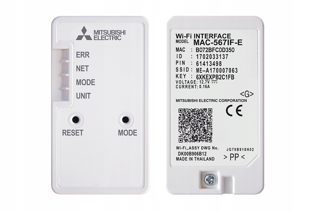 WiFi adaptér MAC-567IF-E MITSUBISHI MELCloud pumpa