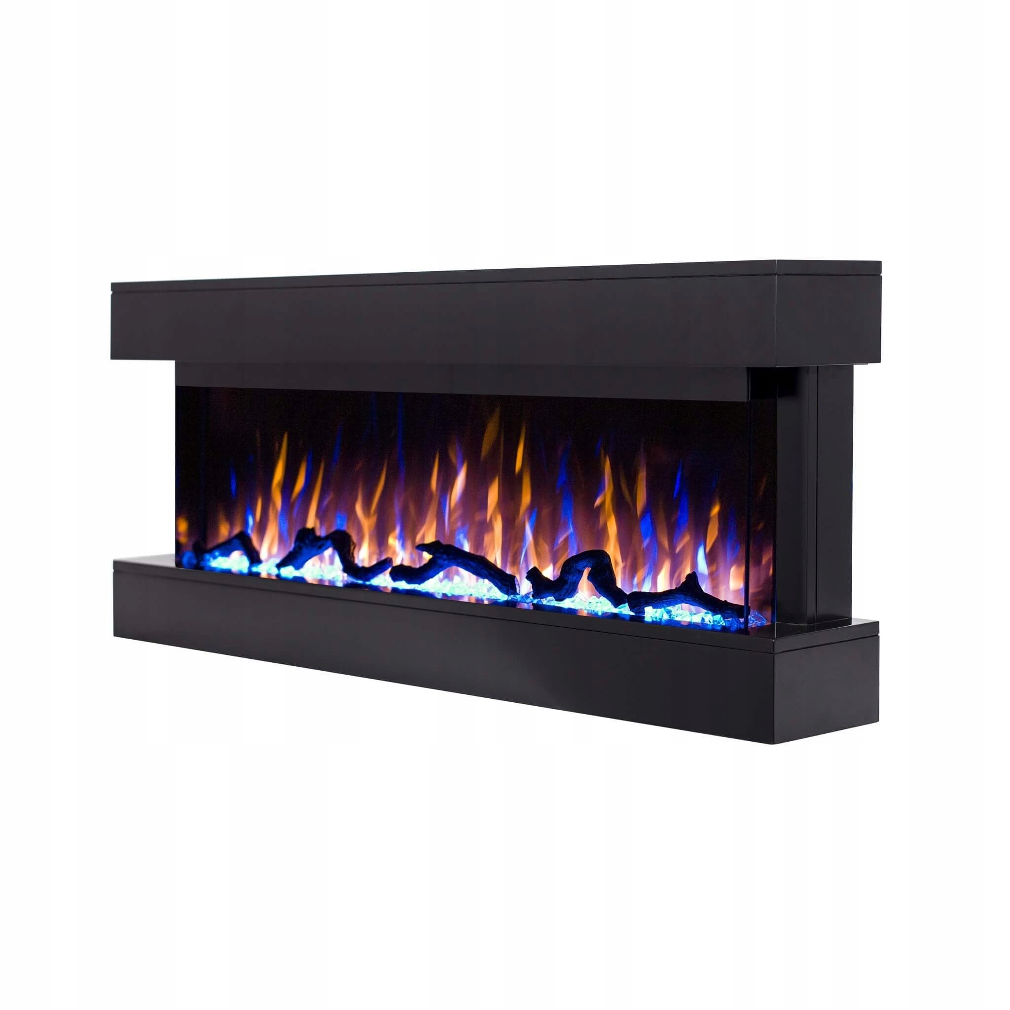 Nástenný krb Aflamo Modena čierny 127 cm