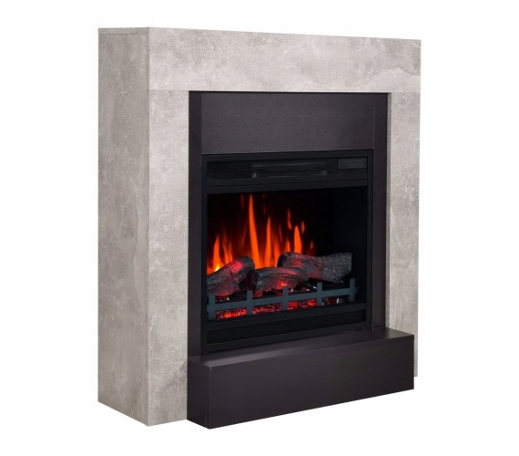 Aflamo Elektrický krb Simple Beton LED 60 3D