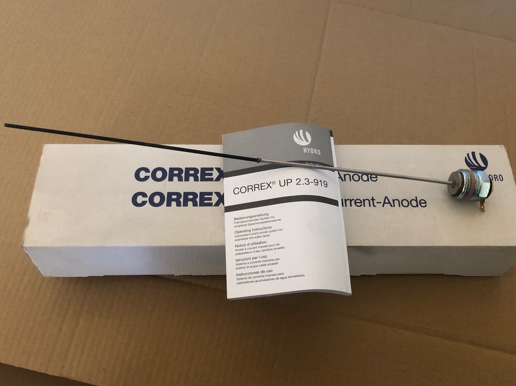 Correx 400 mm titánová anóda + 3/4 "zástrčka