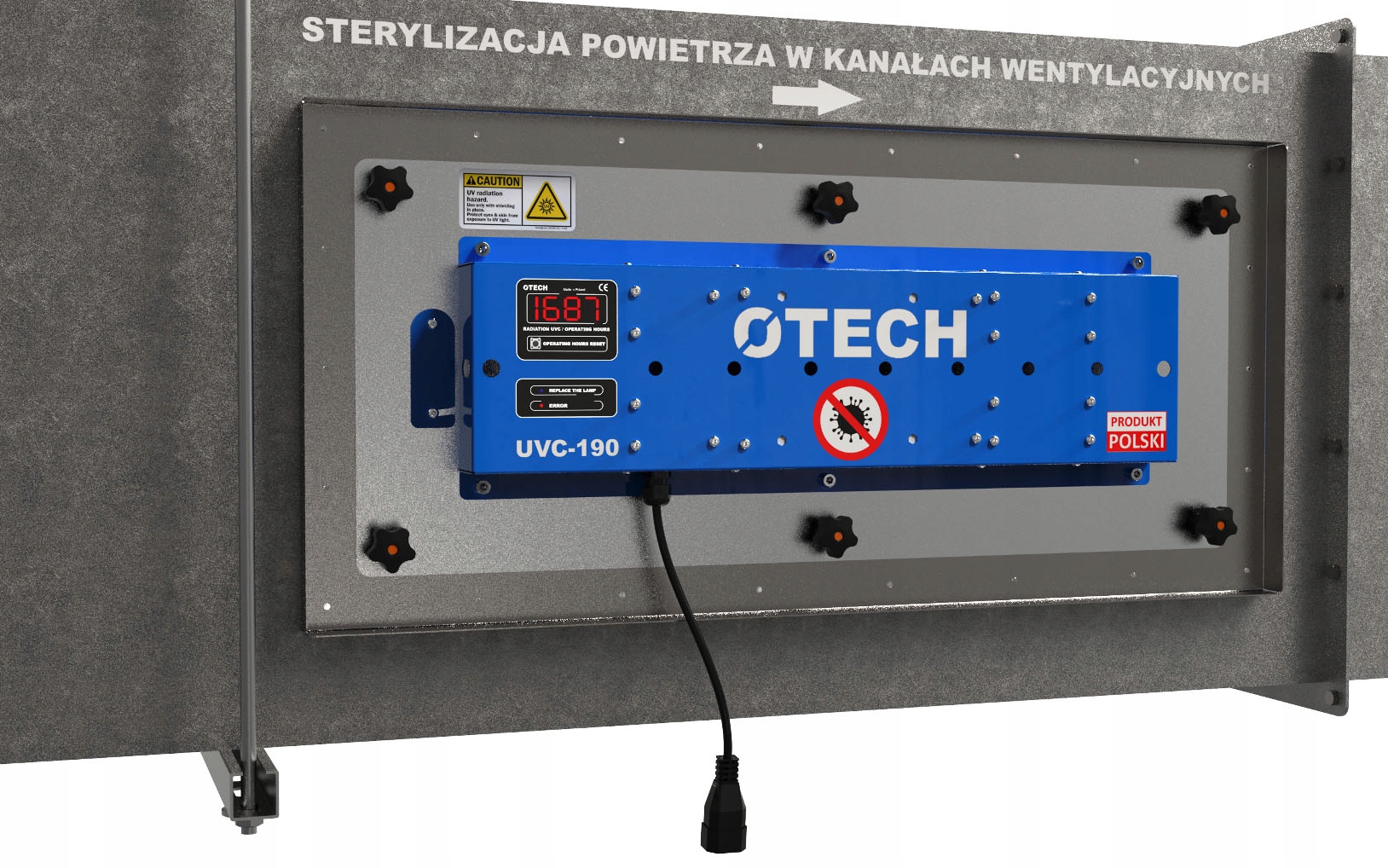 Antibakteriálna UV-C lampa na dezinfekciu vzduchu