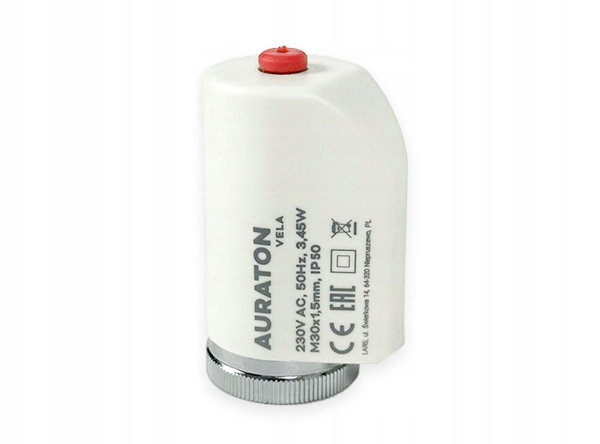 Termoelektrický pohon Auraton Vela M30x1,5 mm