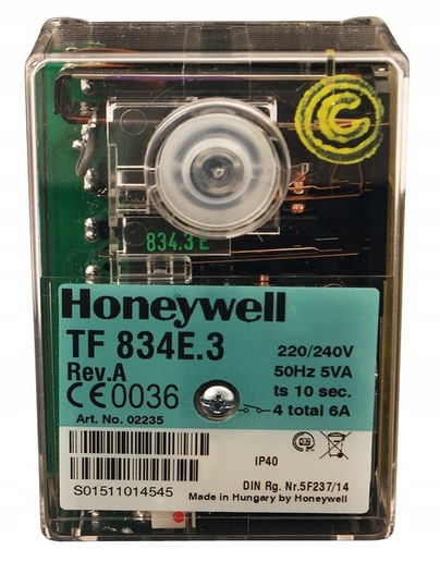 Automatický olejový horák Honeywell Typ TF 834E. 3