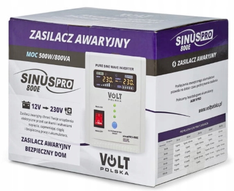 Núdzový napájací zdroj STOVE UPS FULL SINUS 500 / 800 W