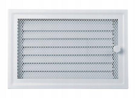 Krbová mriežka Awenta 27 × 17 WHITE s uzáverom MK3
