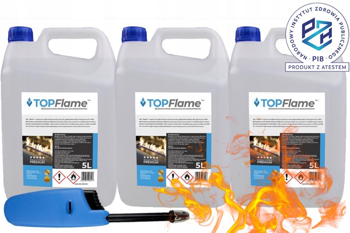 BIO PALIVO NA BIO KRB TOP FLAME 15L + ZAPALOVAČ