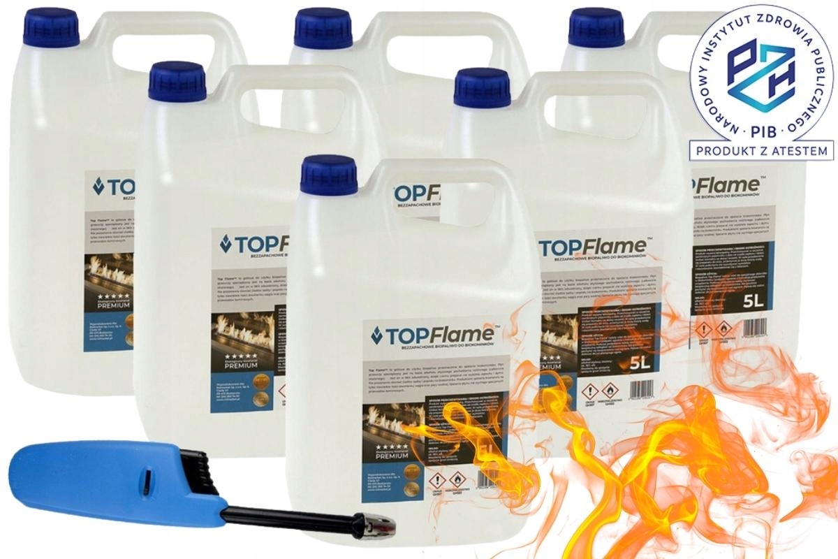 BIO PALIVO do BIO KRBU TOP FLAME 30L + ZAPALOVAČ