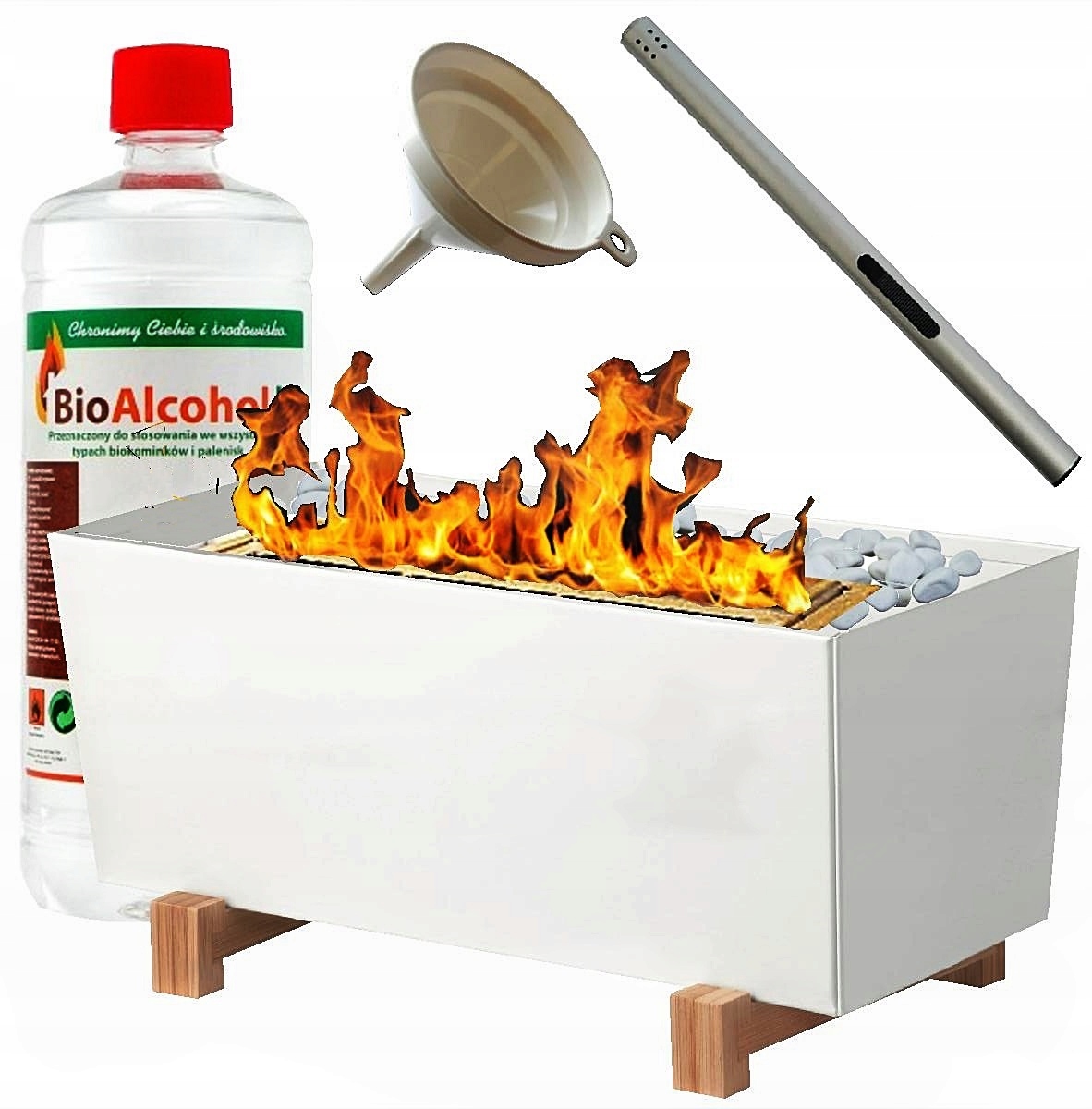 BIO KRB ArchiKART HOME FIRE biely stojaci 32cm