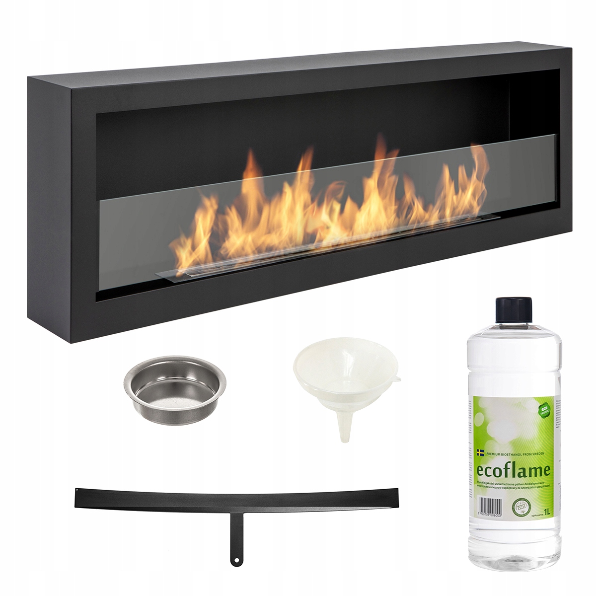 Bio krb - Biokrb S-Line 3D BOX so SKLOM 120cm čierny 1200