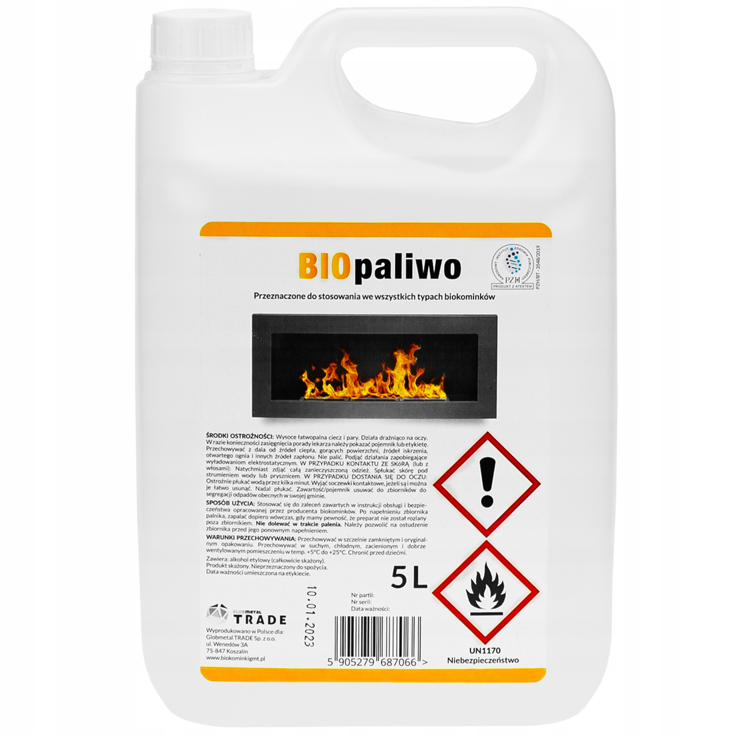 BIO-PALIVOVÝ BIOETANOL PRE BIO KRB 5l